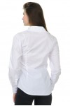 Рубашка женская белая, пояс-бант